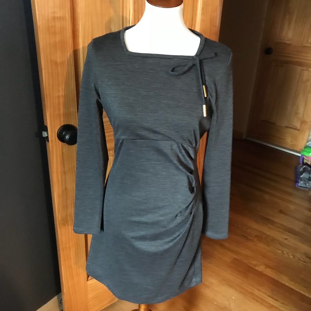 Kische Gray Long Sleeve Dress - Picture 3 of 5